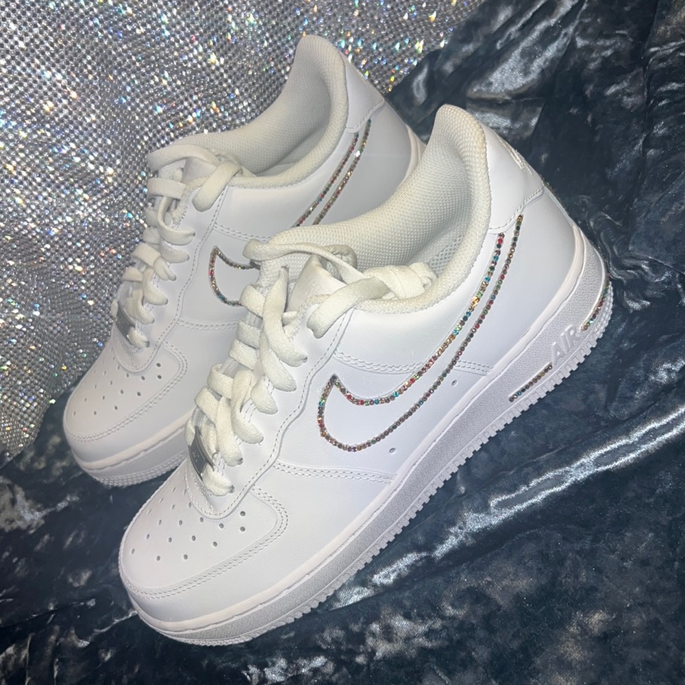 Custom Rainbow Bling Air Force 1